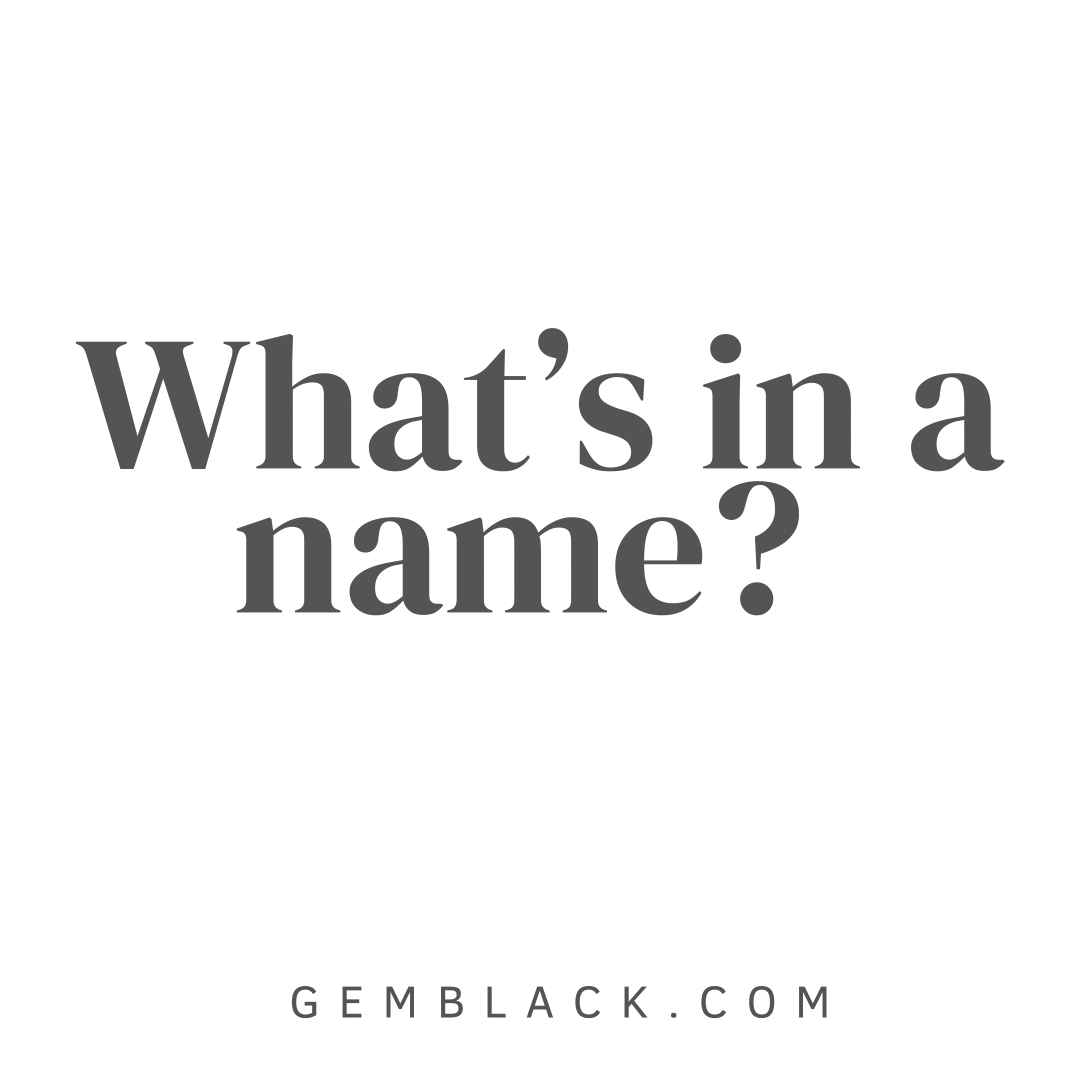 What Should I Name My Website Gem Black Website Design